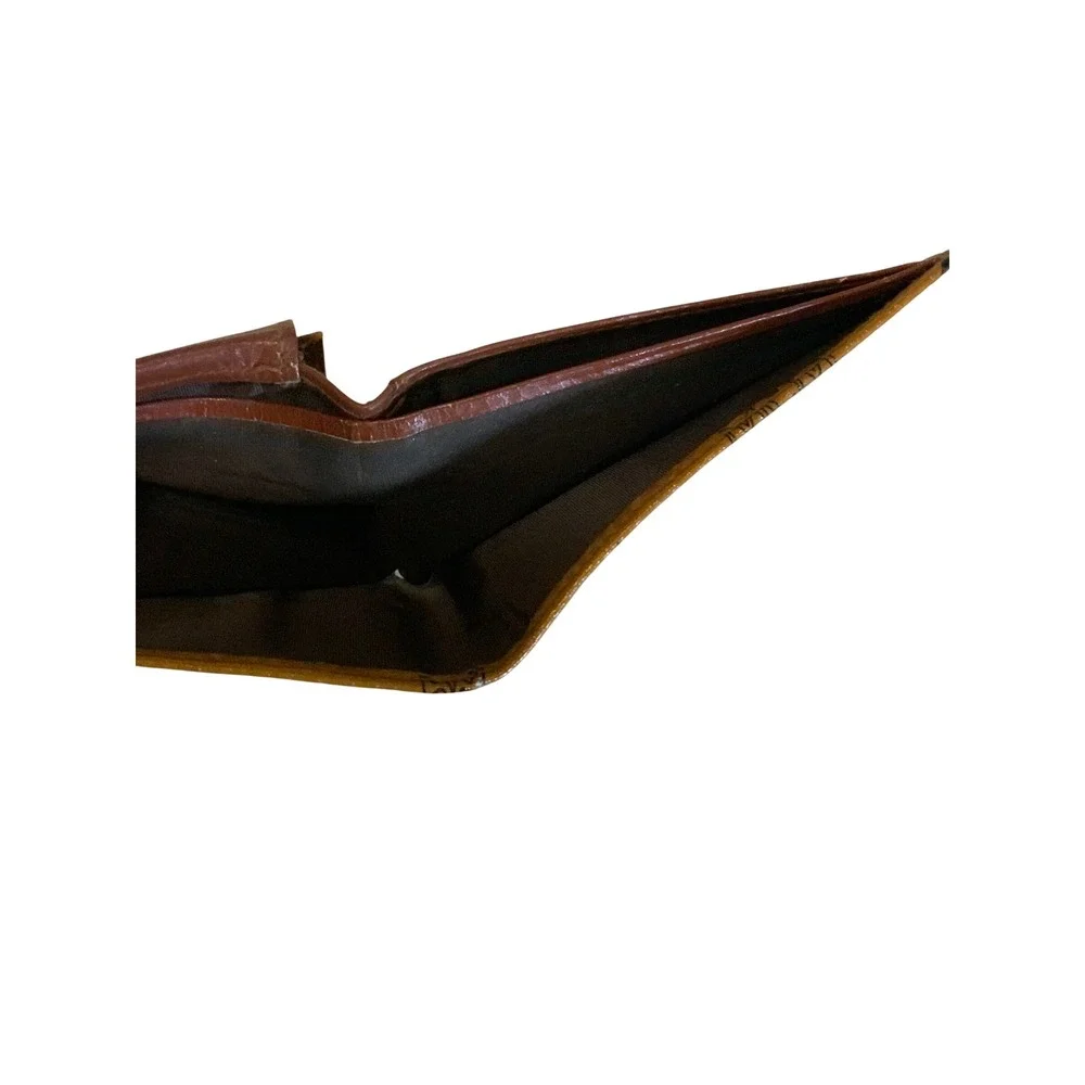 MCM Vintage Bifold Wallet Cognac Visetos Monogram Coated Canvas Brown - Picture 6 of 10